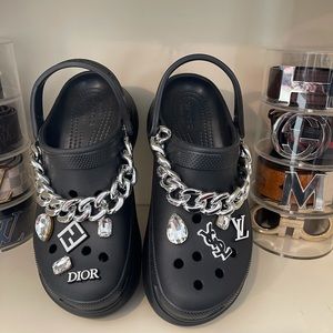 Crocs Classic Bae Clog with Chain Platform Clogs Y2K Revolve